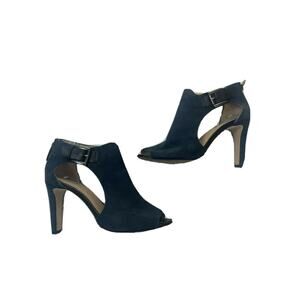 Louise et Cie LO-OLIVIA Train Blue Suede Open Toe heels Size 8
